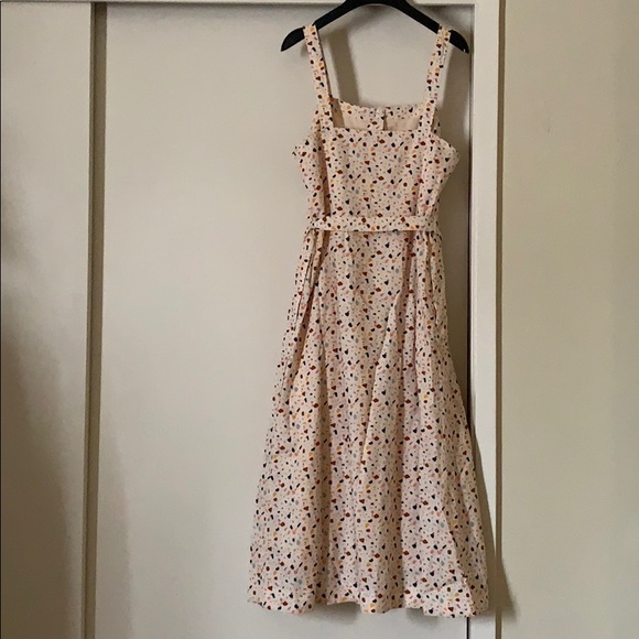 Madewell Crewneck Tank Cotton Midi Dress in Antique Coral Brown Size Medium main image 1